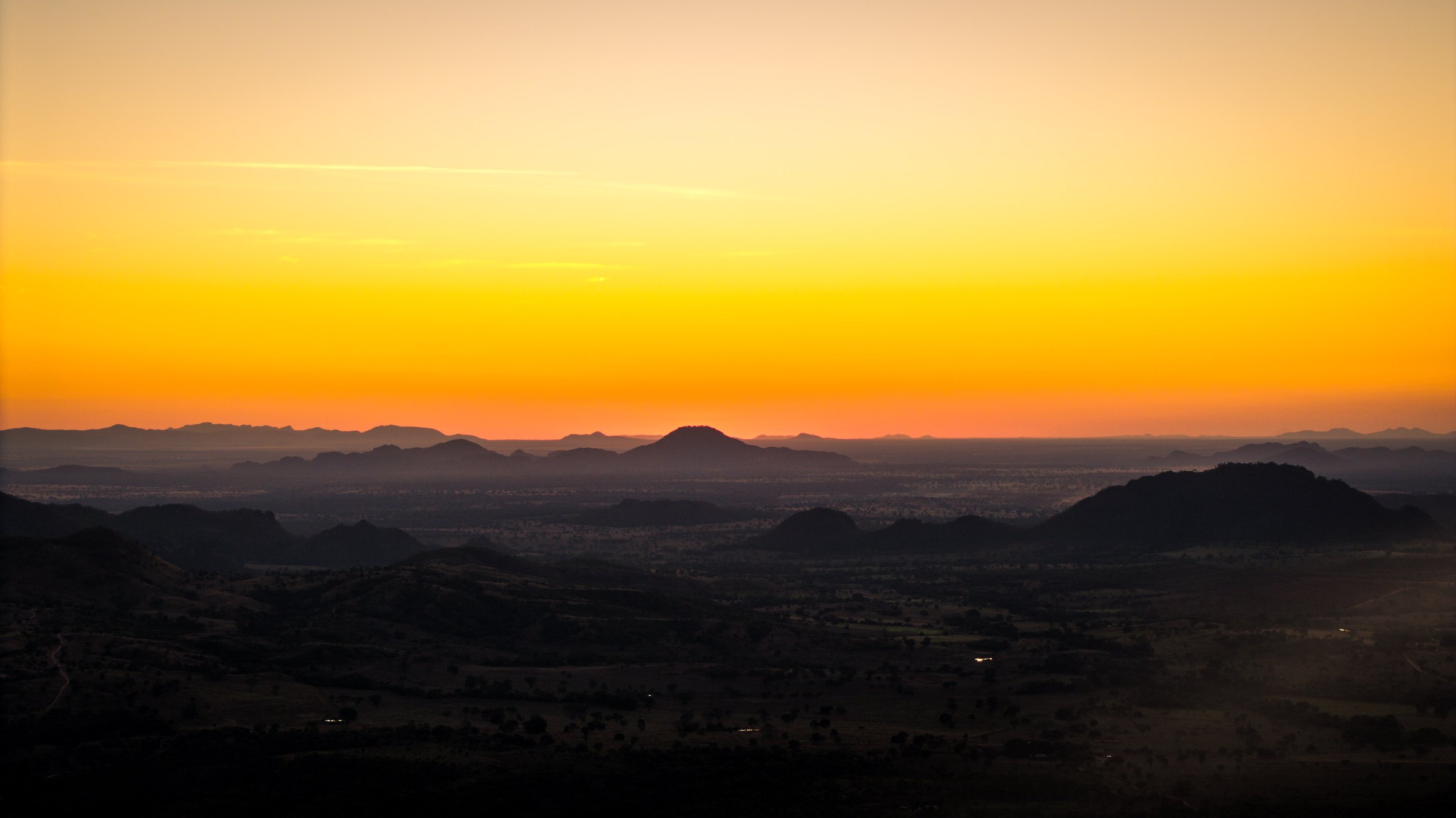 Sunlit Ridges, fine art photograph by Marcello Martins in Tocantins, Brazil
