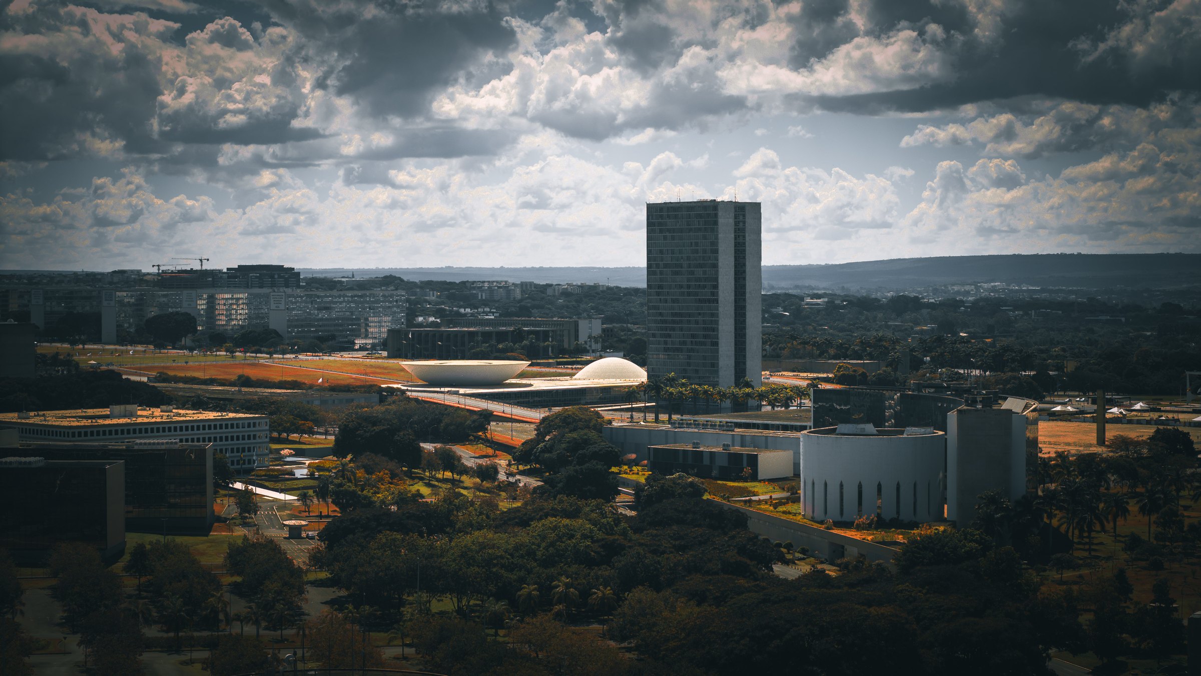 Monumental Axis in Shadow, fine art photograph by Marcello Martins in Brasilia, Brazil