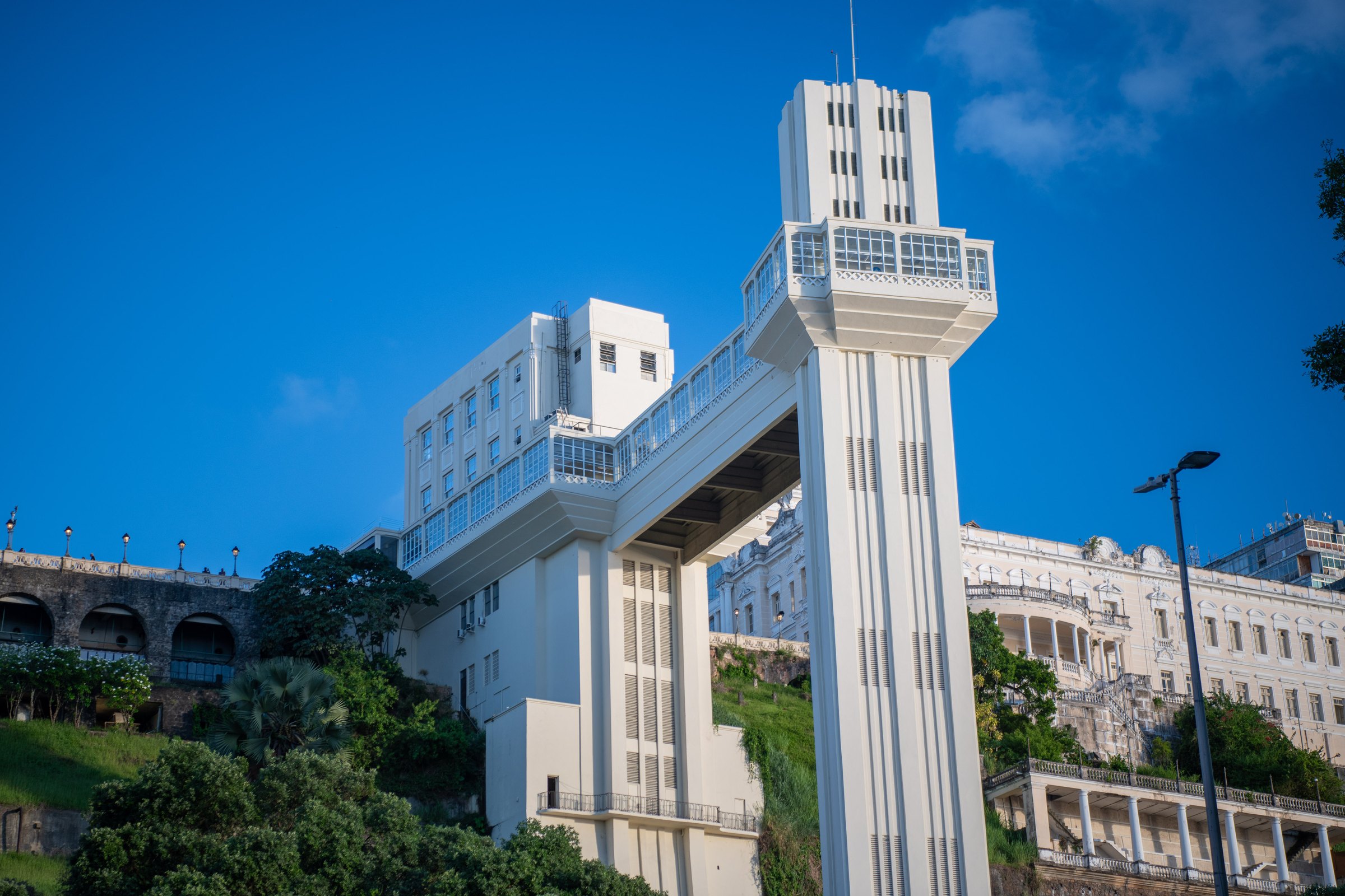 Lacerda Elevator in Daylight, fine art photograph by Marcello Martins in Salvador, Brazil