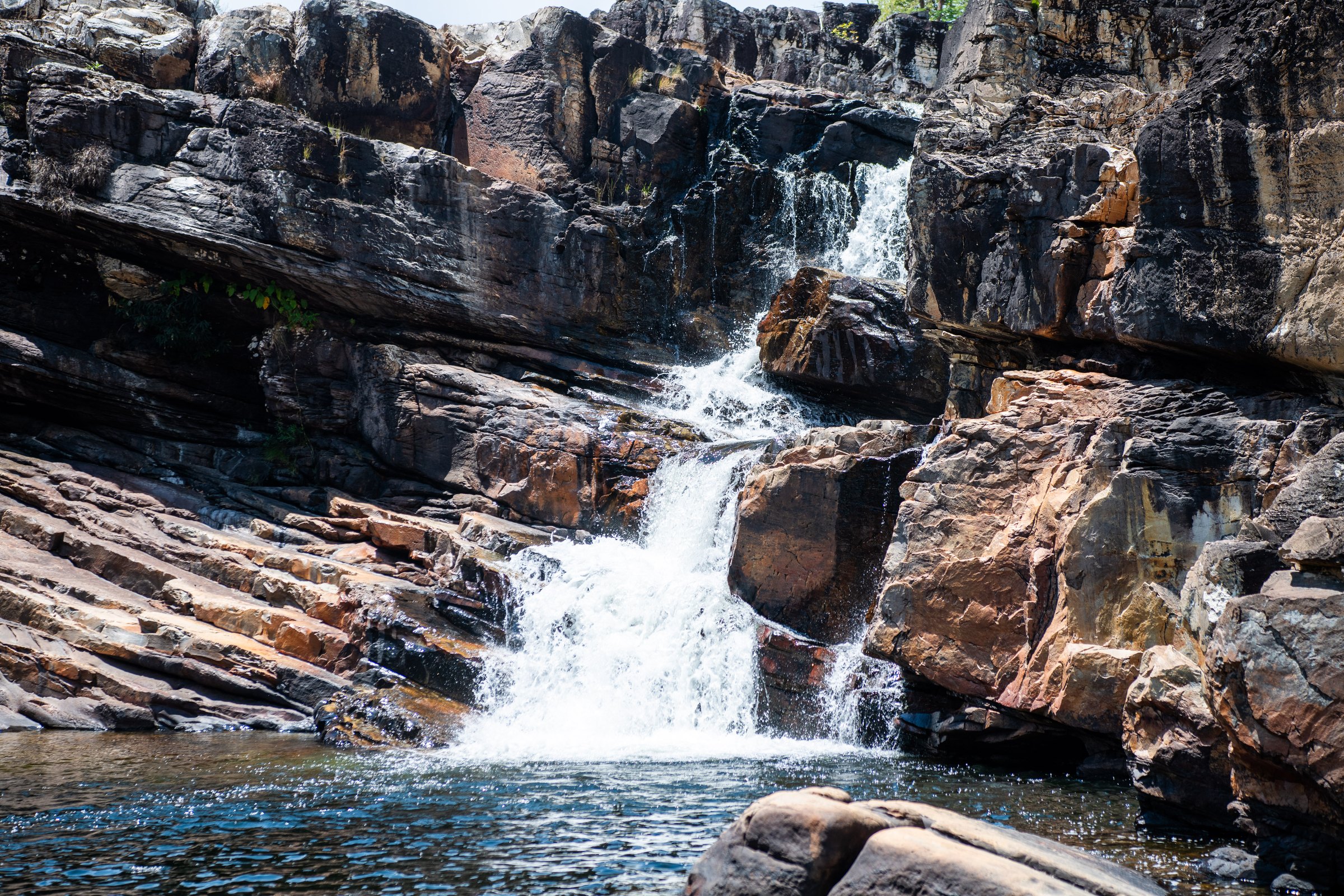 Waterfall Drop, fine art photograph by Marcello Martins in Chapada dos Veadeiros, Brazil