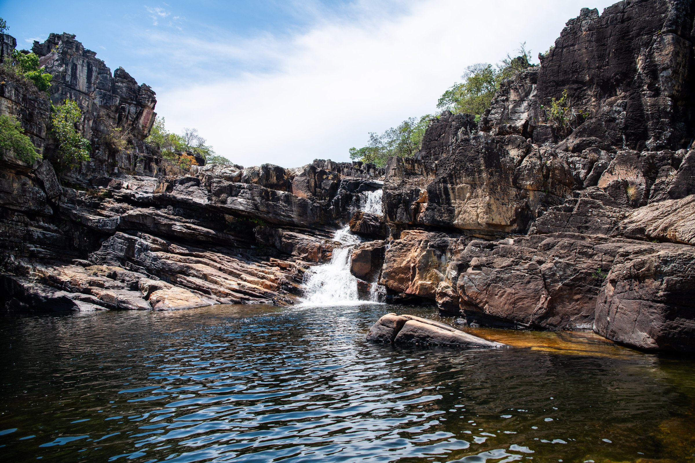 Rocks and Water, fine art photograph by Marcello Martins in Chapada dos Veadeiros, Brazil