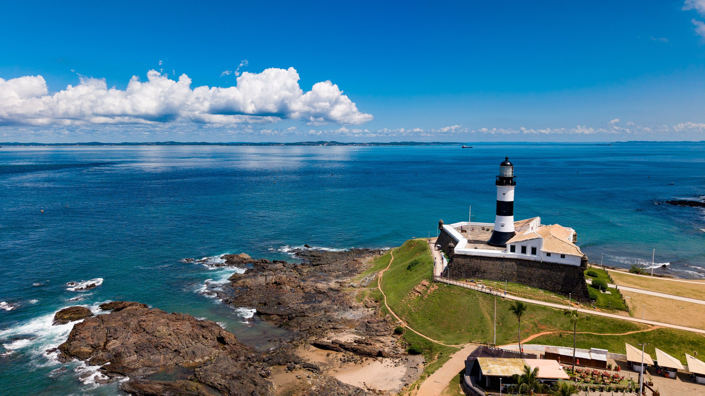 Barra Lighthouse from Above, fine art photograph by Marcello Martins in Salvador, Brazil